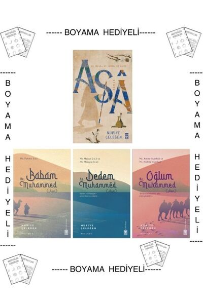 Timaş Yayınları Boyamalı (4) Nuriye Çeleğen Asa (Hz. Musa Hz. Asiye Babam Ded...