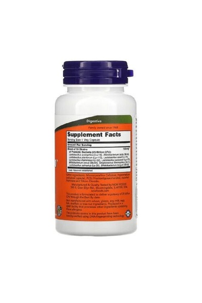 Now Foods Probiotic-10 25 Billion 100 Capsule -
