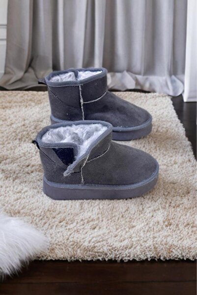 SWORD Yandan Suede with Cords, Fur Inside, Thick Sole, Short Children's Boots & Booties