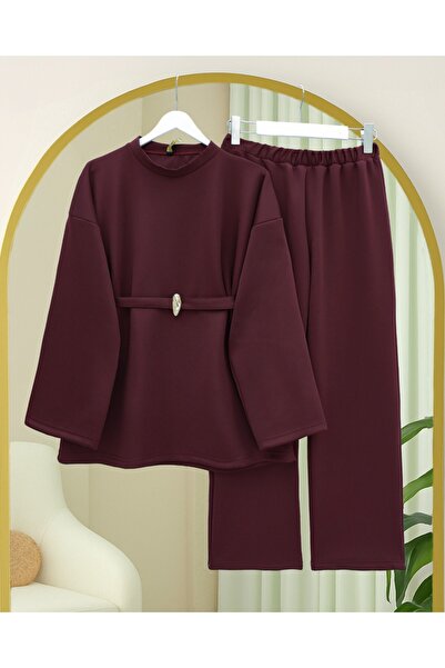 HİJABAYA Στρογγυλή λαιμόκοψη με ζώνη στη μέση και στολή κατάδυσης