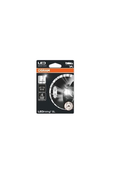 Osram Bec auxiliar LED 12V (C5W 31 mm) Alb 6000K