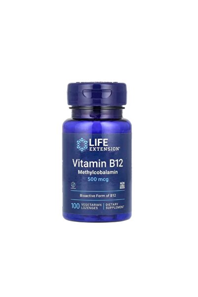 Life Extension Vitamin B12 (Cobalamin) 500 mcg, 100 tablets -