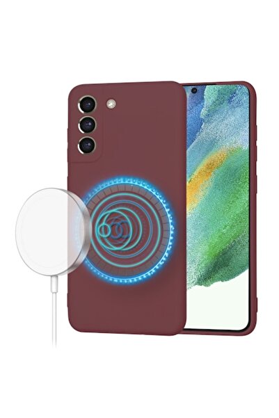 Techsuit Carcasă din silicon pentru Samsung Galaxy S21 FE 5G - Roșu Prună