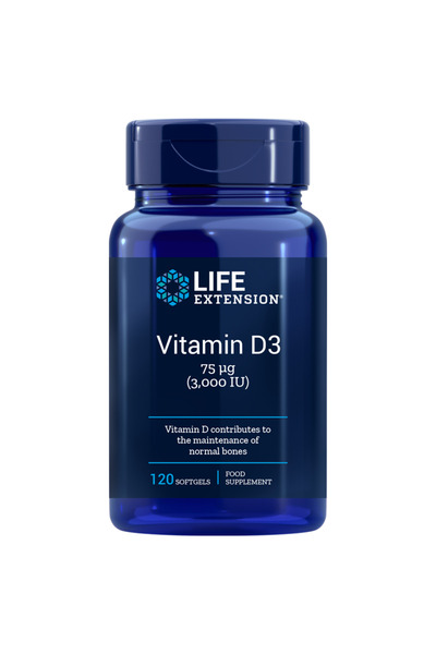 Life Extension Βιταμίνη D3 3000IU 120 κάψουλες