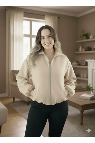 mooishan Novel Shirt Collar Short Polyester Jacket