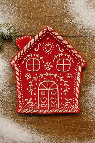 uğurlu dükkan 18 cm Christmas Figured Ceramic Decorative Plate