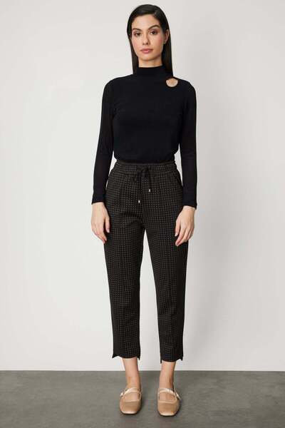 ON Desenli Önü Çimalı Eşofman Altı