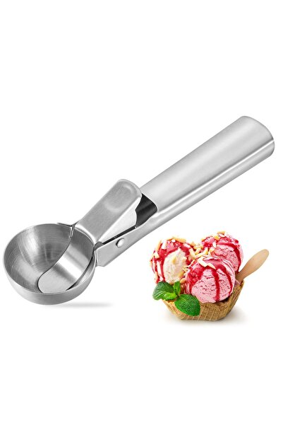 mawfoor Silver ice cream scoop
