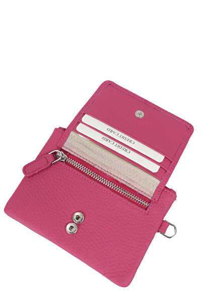 Metropolitan Mpcuz 103 Women's Unisex, Genuine Leather, Wallet Card Holder Pink