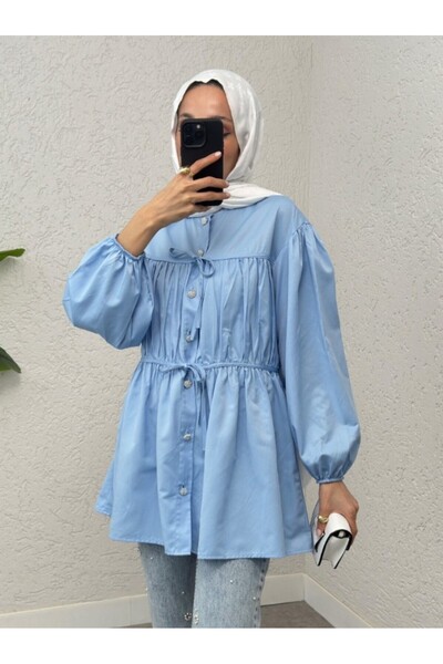 HİJABAYA Πουκάμισο με κορδόνια στο μπροστινό μέρος και κουμπιά στο κάτω μέρος