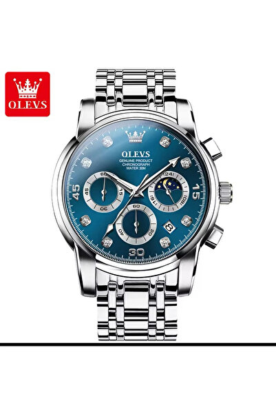 NEALDİN Olevs 2889 Luxury Quartz Chronograph Men's Wristwatch – Stylish and D...