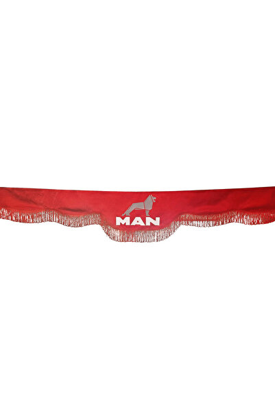 Man perdea roșie de parasolar