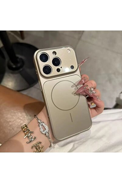 Paladyum Case iPhone 16 Pro Max Compatible 17-Look Premium Ag Glass Gray Cover