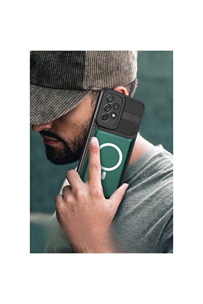 Urban Armor Carcasă MagSafe pentru Apple iPhone 12 Pro, Flippy, verde închis, magnetică