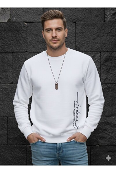 BUWOM NEŠTAMPANA SWEATSHIRT SA OKRUGLIM IZREZOM