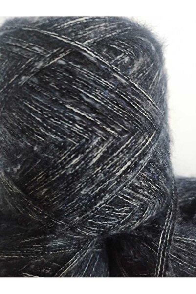 İPEK YÜN İPLİK DÜNYASI Angora Knitting Yarn 4 Ply (Navy Blue, Black, White Grey) Mix 100Gr