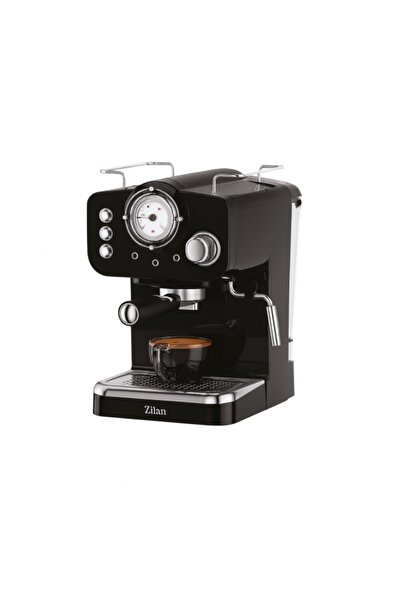 Zilan Espressor manual ZLN 2991 – 1100 W, 15 bari, 1,25 L, design retro, negru