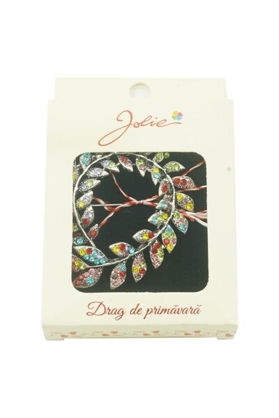 Flippy Jolie Multicolored Brooch, Circle Leaves Model
