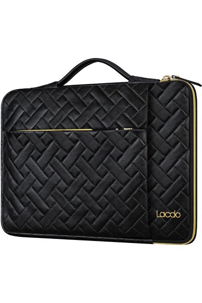 Lacdo 360° Protective 14-inch Laptop Sleeve Case - Elegant Black