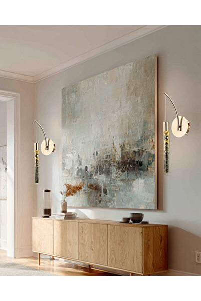 MİRAN HOME Modern Tekli Gold Aplik/Modern Gold Duvar Lambası/Gold Metal Balon...