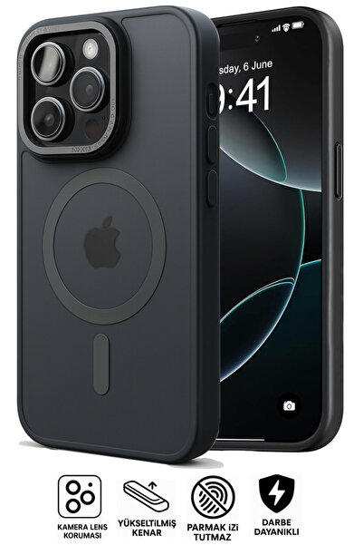 Tech&bello accessories İphone 13 Pro MagSafe Kamera Çıkıntılı Lens Korumalı darbe emici Telefon Kılıf