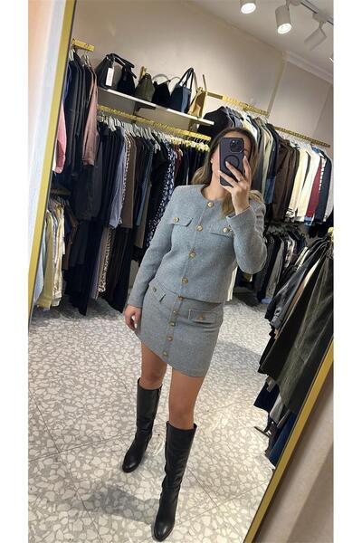 MU&ME BOUTİQUE Tweed Jacket