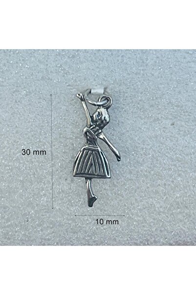Jolie Silver Pendant, Jolie Silver, 925 Silver, Dancer Model, 30 x 10 mm, 1.7 g