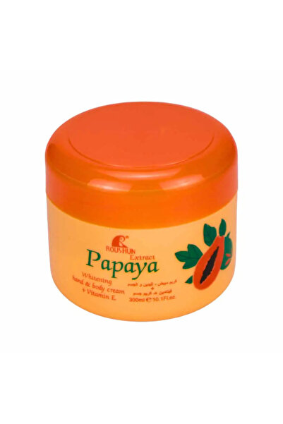 RousHun كريم تبييض اليدين والجسم بخلاصة البابايا - 300 مل