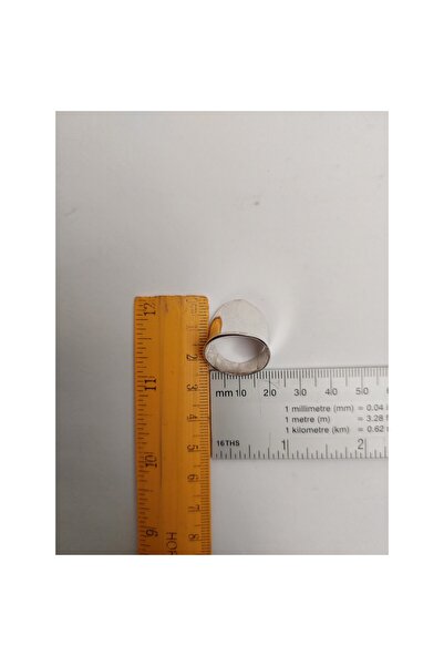 Jolie Silver Silver 925 Cylindrical Ring, Jolie Silver, 4.8g, 2.5 cm x 1.8 cm, Size M 56