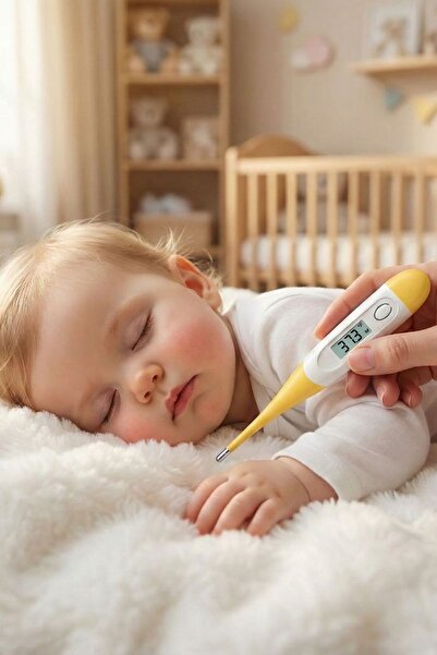 belivano Bebek ve Çocuk İçin Dijital Çubuk Ateş Ölçer Termometre - Hassas Koltuk Altı Ölçüm