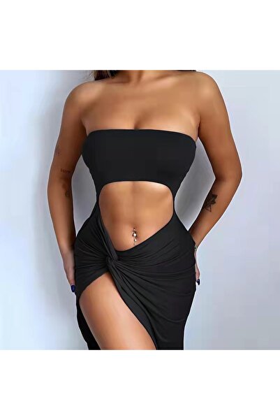Lingerie and Fashion Style Black Dress