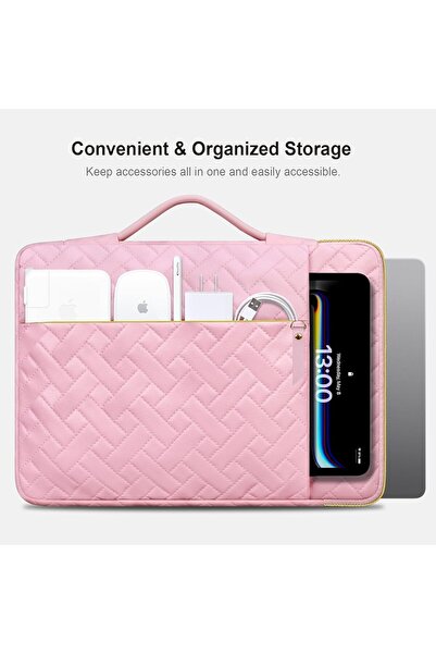 Lacdo 360° Protective 14 Inch Laptop Sleeve Case - Sakura Pink