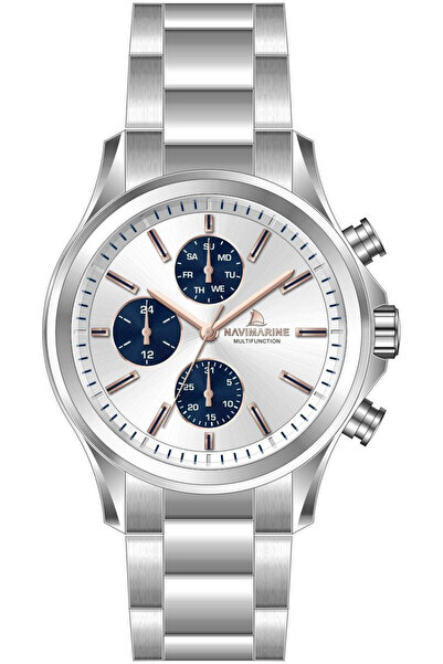 Navimarine Silver Steel Cord Men's Wristwatch L-Nm306-05