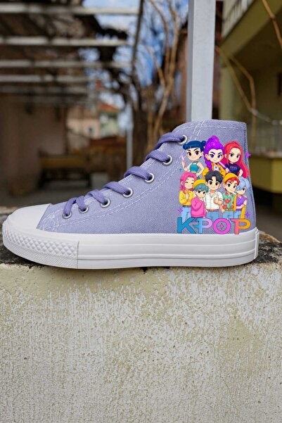 lias desing أحذية رياضية من القماش من kare demon k pop مطبوع