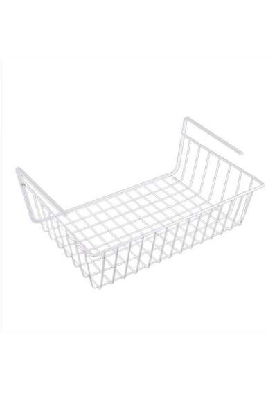 VANDER LIFE رف منظم لتخزين أدوات المطبخ أسفل الرف باللون الفضي