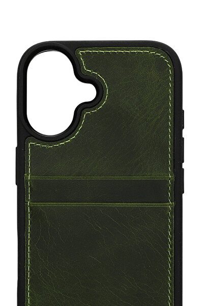 PiyasaSepeti حافظة جلدية فاخرة مع حامل بطاقات بتصميم رجعي لهاتف آيفون 17 بالل...