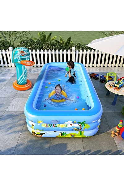 NKX Inflatable 3 Layer Swimming Pool 300 CM