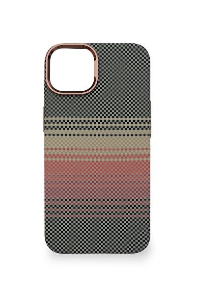 PiyasaSepeti Pixel Weave Case iPhone 13/14 Steppe Alacasy