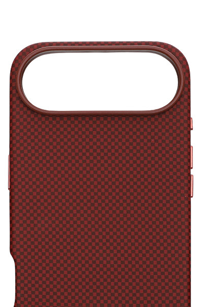 PiyasaSepeti Carbon Weave Magsafe iPhone 17 Air Magma Red