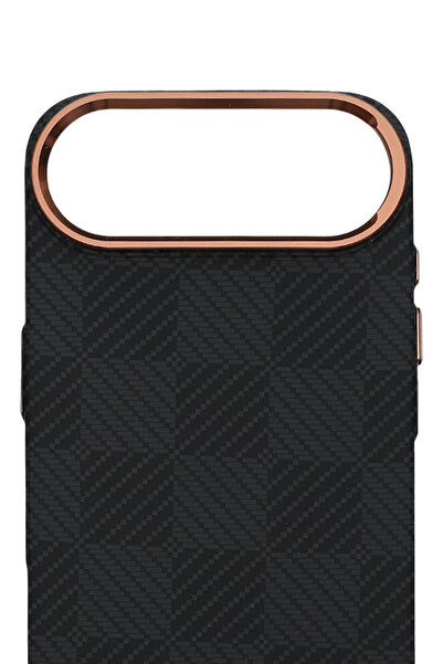 PiyasaSepeti حافظة بيكسل ويف لهاتف آيفون 17 إير نايت جراي