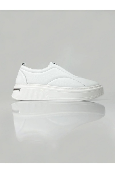 HAŞİM حذاء كاجوال نسائي من الجلد الطبيعي