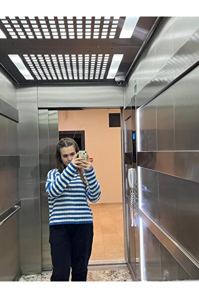 youknitwear you Angora Striped Sweater