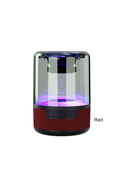 Maxcell Boxa Portabila (KSC-608), BT 5.0, Colorful Light, 5W, TWS HiFi, Extra Bass, Red
