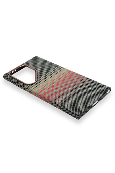 PiyasaSepeti Pixel Weave Case Galaxy S25 Ultra Steppe Alacacia