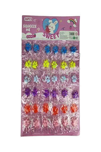 Kartela Kedi Patisi Taba Jel Sukuşi - Squishy Oyuncak Pati (72 Adet)