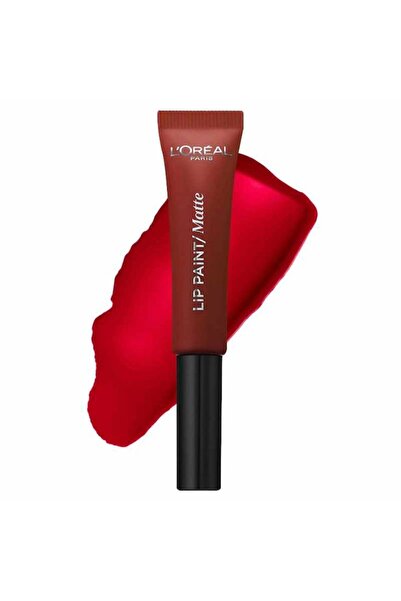 L'oreal Matte liquid lipstick - Lip Paint Matte - 205 Apocalypse Red, 8 ml