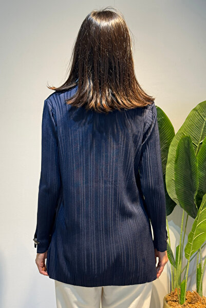 REMSA Πλεκτό κοτλέ με λεπτομέρεια αξεσουάρ Tunik 35041 Navy Blue