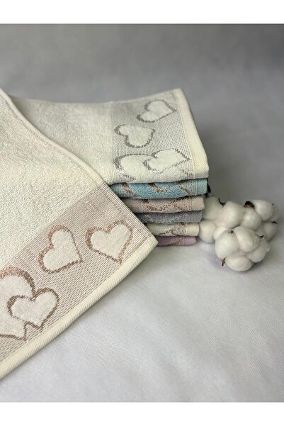 S&R 6 Adet 30x50 cm Mutfak Havlusu El-Yüz Havlusu Jakarlı Renkli