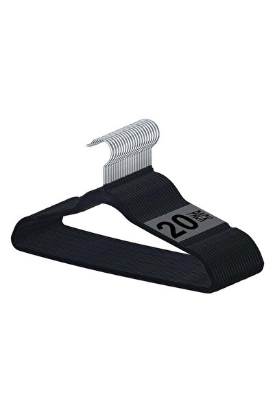 BLOOMING TIME 20 قطعة من شماعات الملابس المخملية، رف ملابس غير قابل للانزلاق،...