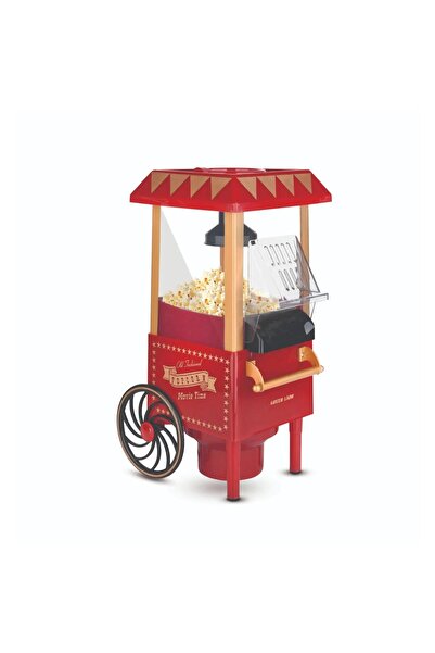 Green Lion Vintage Popcorn Maker 1200W with 270ml Capacity & High-Temperature Resistant PC Body